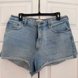 Abercrombie & Fitch Light Blue Jean Shorts